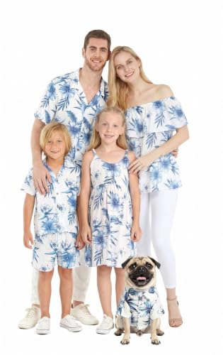 Image of Hawaii Hangover Family Matching Hawaiian Clothes, Day Dream Bloom | Family matching Hawaiian outfits, Day Dream Bloom, lightweight rayon, machine washable, tropical floral print, luaus, cruises