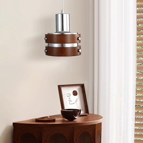 Suspension créative bois et métal pour éclairage chaleureux salon balcon - 2