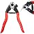 Steel DN Mate 7.6" Steel Wire Cutter, Cut All Wires Up to 5/32", Wire Rope Cutter, Cut Steel Cable, Aircraft Cable, Wire Seals, Bike Cable,  Aluminum/Copper Wire, Fence Cable, One-Hand Operate CC-11
