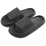 BTF BE TOP FASHION Pillow Slippers for Women and Men Non-Slip Shower Slides Shoes Comfort Cloud House Sandals Thick Sole Indoor Outdoor