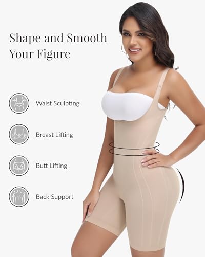 Fajas Colombianas Moldeadoras Seamless Tummy Control Shapewear Bodysuit Shorts for Women Compression Bodyshaper3