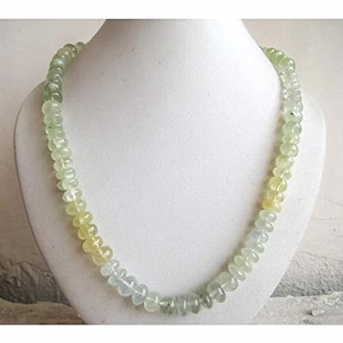 Perles de préhnite vertes en rondelle de 9mm pour fabriquer vos bijoux d'été