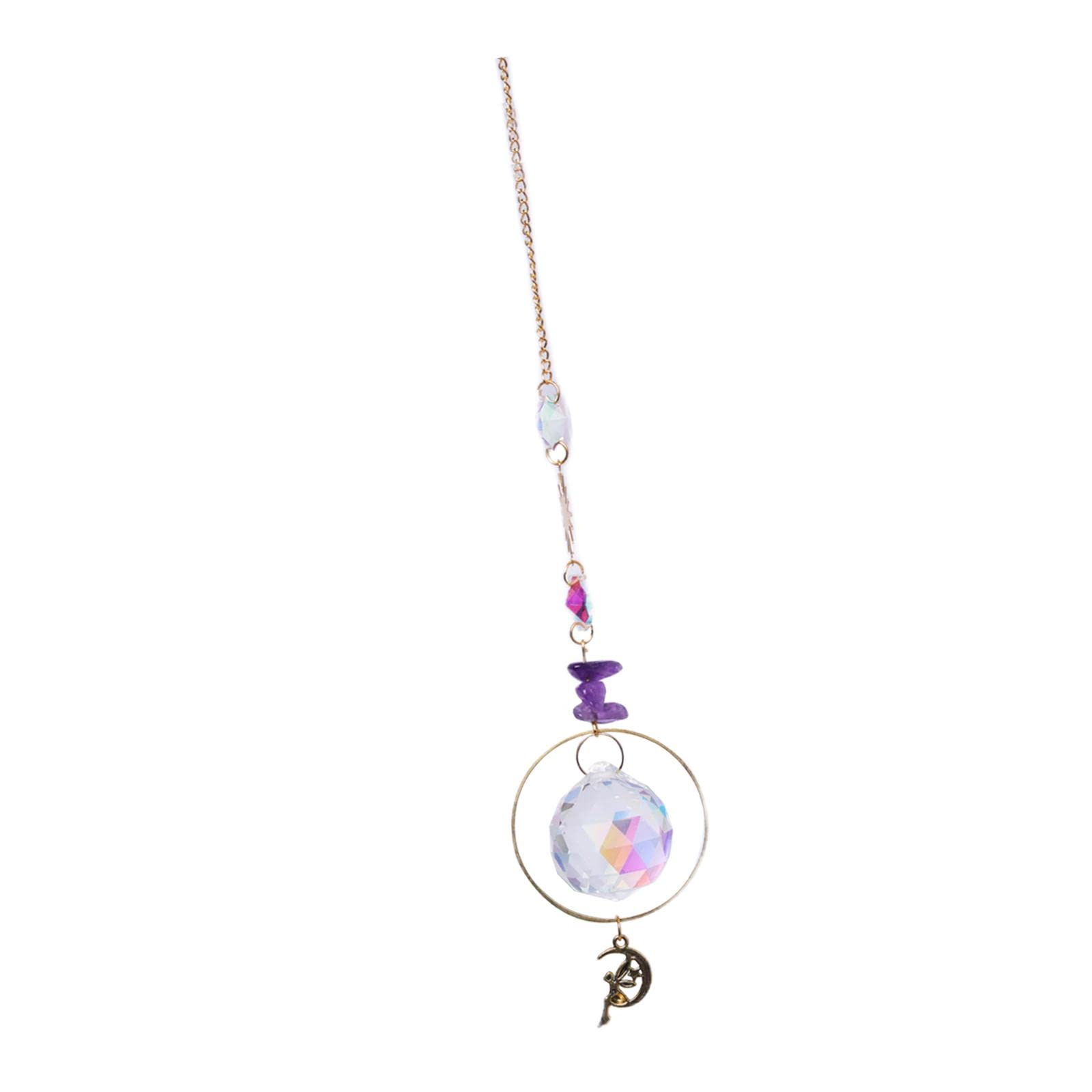 SECRET DESIRE™ Crystal Hanging Sun Pendant Light Catching Pendant Home Decor Purple-image-22