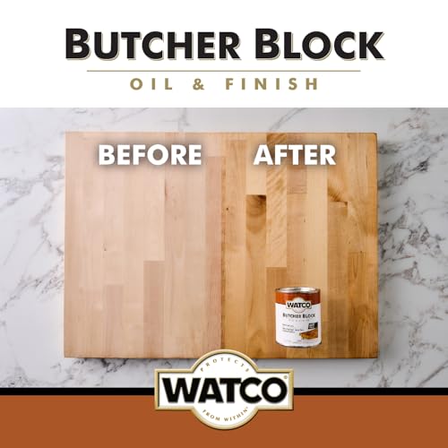 Rust-Oleum 241758 Watco Butcher Block Oil - Food Grade Wood Finish/Varnish (473 ML)