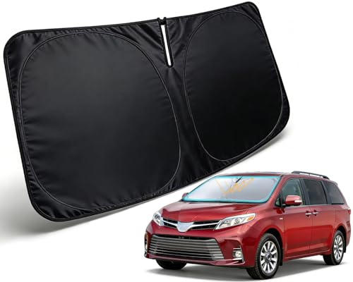 Image of Windshield Sun Shade Custom Fit for Toyota Sienna 2011-2020