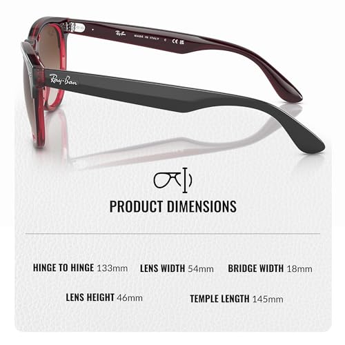 Image of Ray-Ban RB4471 IRIS Phantos Shaped Sunglasses for Men & Women with Official RAYBAN Eyewear Kit