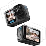 【Diseñado solo para】 Compatible con Gopro hero 13. Recortes precisos, cobertura total protegen toda la pantalla y son adecuados para la mayoría de las fundas.