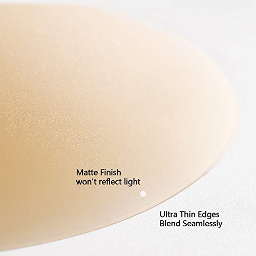 Adhesive-Free Nipple Covers For Women Reusable Breast Pasties Ultra Thin Invisible Silicone Bra Beige #TOP4