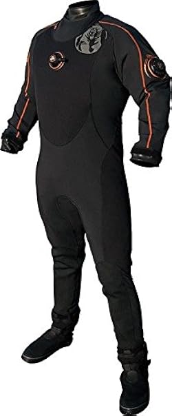 Amazon | Aqua Lung Fusion One ドライスーツ ブラック オレンジ S/M