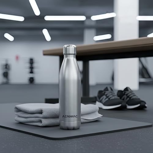 Image of 304 Stainless Steel Viva Insulated Flask 750ml | Hot & Cold 24 Hours | Double Wall, Lightweight, Leak Proof, BPA-Free Bottle | Ideal for Office, Gym, School & Travel (Matte Silver, Pack of 1)