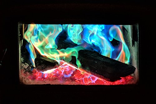 Mystical Fire Dragon Flames Fire Color Changing Packets- Pack of 12 Multi-Color, Long Lasting Magical Flame Color Changing Packets- for Indoor Fireplaces & Outdoor Firepits - Campfire Accessories