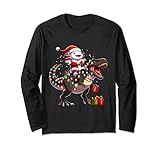 Photo Gallery simpatico axolotl santa che squilla su babbo natale t-rex luci di natale maglia a manica Photo Gallery simpatico axolotl santa che squilla su babbo natale t-rex luci di natale maglia a manica