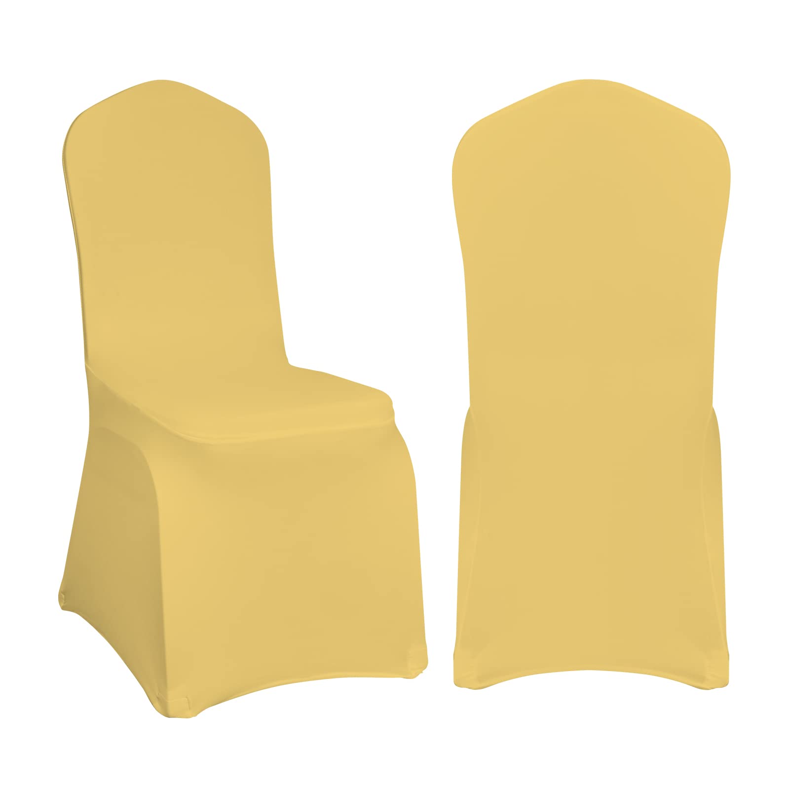 EMART Chair Covers, Champagne Spandex Seat Covers for Party