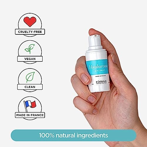 Eye Cream for Dark Circles and Puffy Eyes with Hyaluronic Acid Dr. Nature, Caffeine Under Eye Cream for Bags and Puffiness - Image 2