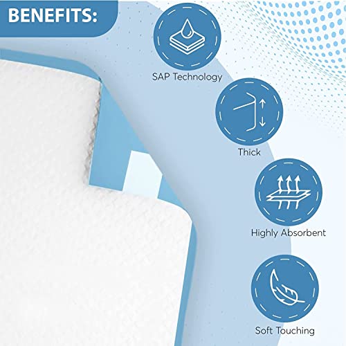 20 x Incontinence Bed Pads | 60 x 90 cm | Incontinence Bed Sheets | Disposable Bed Mats for Incontinence | Bed Protectors Kids & Adults | Maternity Bed Mat |