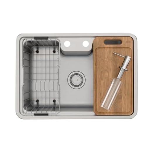 Docol Cuba de Sobrepor/embutir 64x44 com Acessórios para Cozinha DocolMassima Aço Inox - Cod.Novo: 90015693016 Cod.Antigo: 01569316