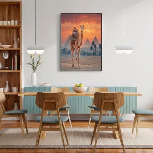 Arte de pared de animales exóticos para crear un ambiente cálido y moderno en tu sala de estar 4