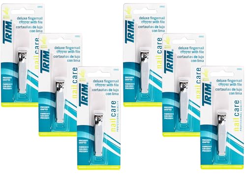 Trim Deluxe Fingernail Clipper with Nail File –...