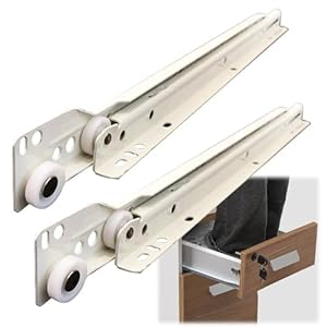 Gvrsqzid Rollenschubladenschienen 1 Paar 10-22 Zoll