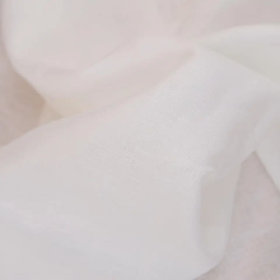 Japan Nature - 100% tecido de linho para roupa, decoração de casa, almofada, sofá, 100 % de largura, artesanato no pátio (branco)