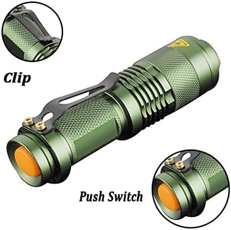 Pack of 6,Pocketman 7W 300LM SK-68 3 Modes Mini LED Flashlight Torch Tactical Lamp - Image 2