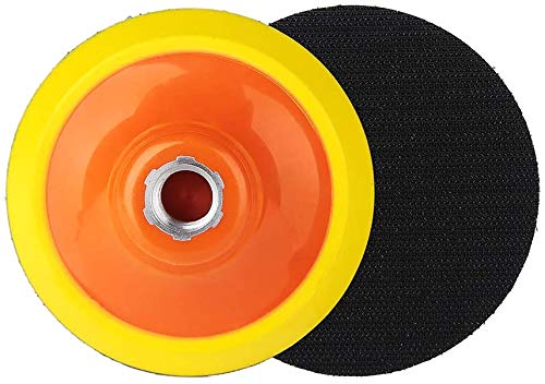 Placa de respaldo rotativa de gancho y bucle de 4 pulgadas 2 piezas para máquina pulidora rotatoria con rosca de 5/8 "-11