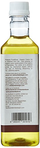 Image of Pure & Sure Organic Cold Pressed Castor Oil 500 Ml | For Hair Growth, Eyelashes, Eyebrows & Skin (Pack of 3)