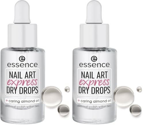 ESSENCE Nail Art gotas de secado rápido para uñas (Paquete de 2)