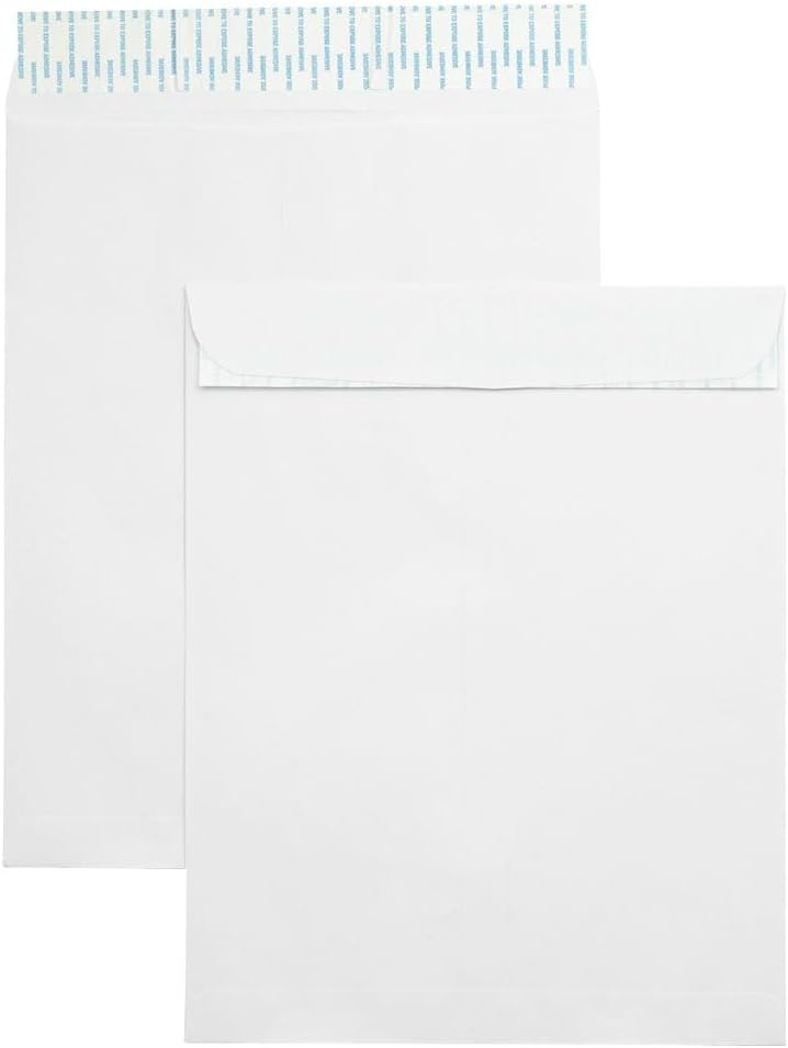 LUXPaper Open End Envelopes | 11 1/2" x 14 1/2" | Bright White | 28lb. Text | 50 Qty