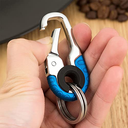 Creative Stainless Steel Keychain, Creative Car Interior Stainless Steel Keychain, Men's Car Key Chain, Mens Car Key Chain, Personalized Keychains For Men (Blue) #TOP3
