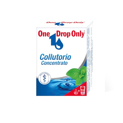 One Drop Only® Collutorio Concentrato alla Menta per la Cura Orale, Protezione Completa per Denti e Gengive, Alito Fresco, Antibatterico, con oli essenziali, per Uso Quotidiano - 25 ml