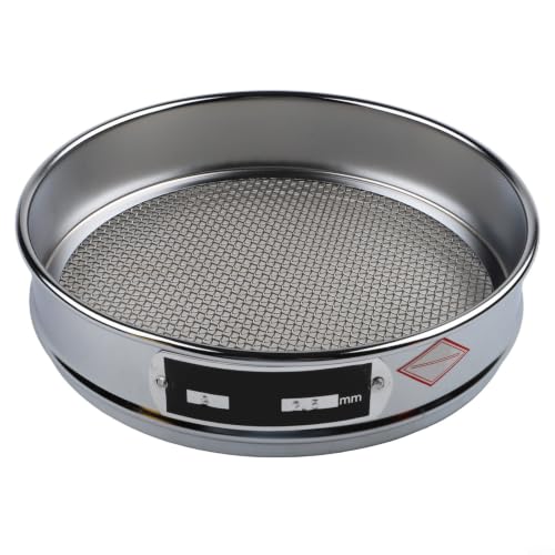 Colador de laboratorio de 20 cm: acero inoxidable de 8 mesh para un filtrado preciso.