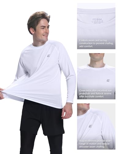 Men's UPF 50+ Sun Protection Shirts UV SPF Long Sleeve Rash Guard Fishing Swim Shirt Quick Dry3