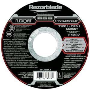 F1207 4-1/2 X .045 X 7/8 A60Ss Cut-Off Wheel Type 1 (25 Pack) by Flexovit