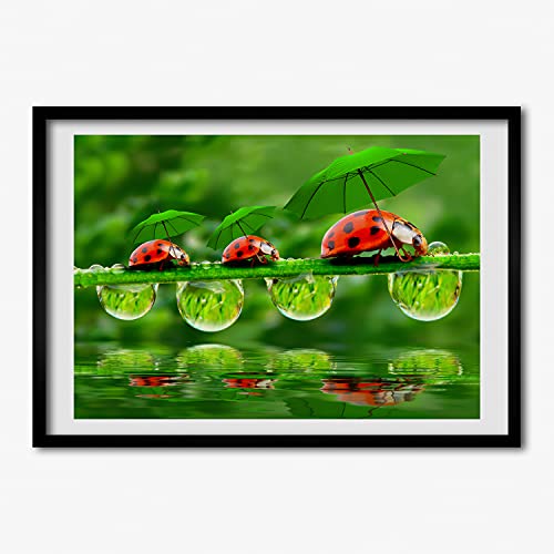 Cadre photo moderne 70x50 cm bois Tulup pour remplacer un mur vide et triste