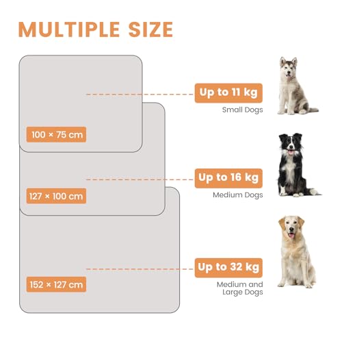 PETTOM Hundedecke Flauschig, wasserdichte Hundedecke 127 x 100 cm, Hunde Decke Sofa, Fleecedecke Hund, Katzendecke Waschbar Braun