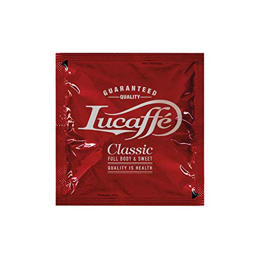 LUCAFFÉ Classic,Bolsitas de café de Ø44 mm,cápsulas de ese,paquete de 150 vainas de papel compostable,cápsulas 80% de café Arábica 20% Robusto,sabor dulce,aroma tostado con notas de avellana - Imagen 3