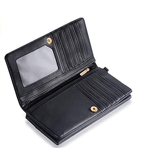 Casual Ladies Holding Zipper Bag Retro Zipper Card Holder Long Wallet2