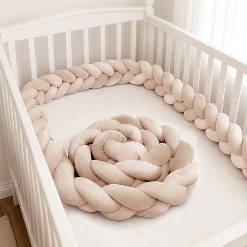Aocase Cojín Protección contra Caídas Cojin Infantil Trenza Alfombra Anticolisión para Anticolisión Trenza Cojines Cama Decorativos Alfombra Anticolisión,N02,100cm