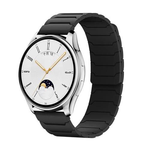 [YNHVCGX] 22mm 20mm oh Galaxy Watch 7 6 5 4 3 VR[vXgbv Watch GT5/4/3Pro 46mm Ultimate Correap(Black,22mm)