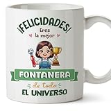 ☕ TAZAS DE CERÁMICA DE ALTA CALIDAD para FONTANERA! Nuestras tazas son resistentes tanto al microondas como al lavavajillas. Para que la taza perdure como un recuerdo original para siempre! Color blanco, 11 oz / 330 ml.