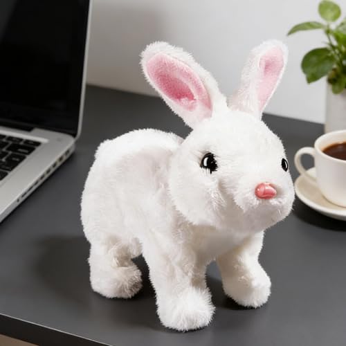 Peluche interactive lapin de Pâques animée avec sons et mouvements réalistes - 3