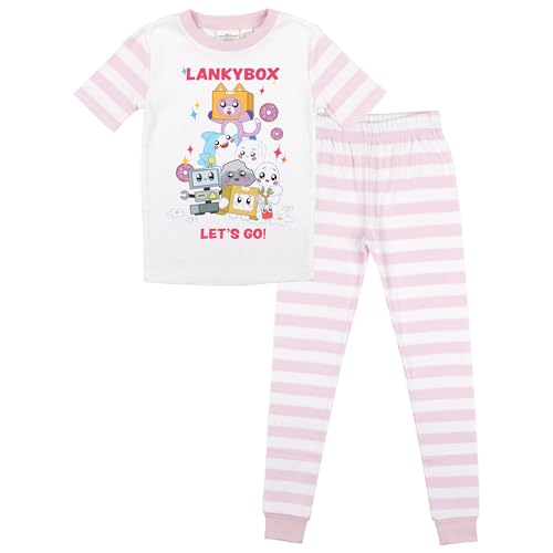 Bioworld Lankybox Let's Go! Characters Youth Two-Piece Pajama Set