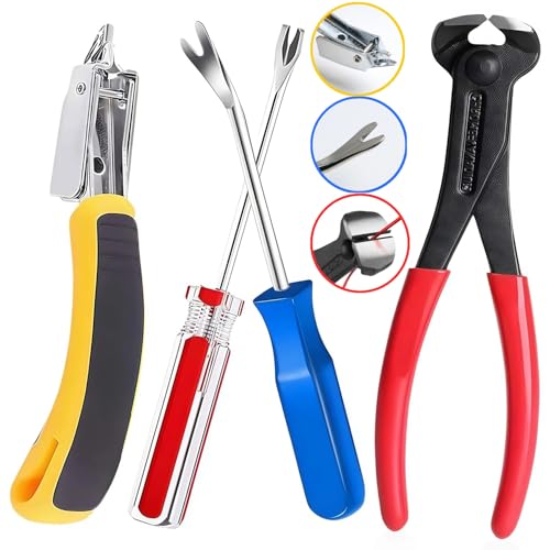 Upholstery Carpet Staple Remover and Nail Puller Remover Tool Set (4-PK)