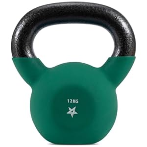 Yes4All 2-20kg Neoprene Coated Cast Iron Kettlebell, Kettle Bell Weight Sets for Home Gym Fitness & Weight Training – Multicolor Kettlebells