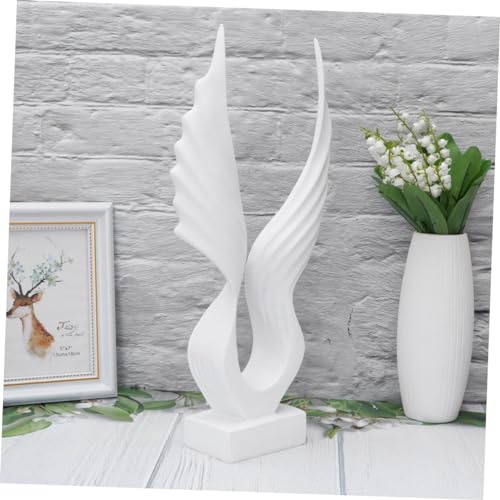 Statue aile d'ange blanche ornement de table moderne en résine bar