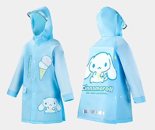 Cinnamoroll Hooded Rain Coat Jacket Poncho Outwear for Girls Boys Kids Children2