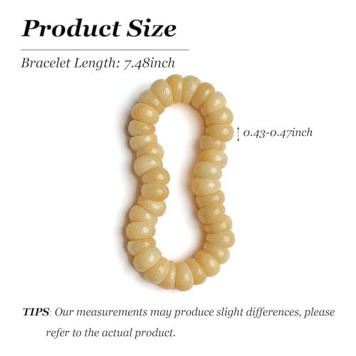 Image of Long tiantian Bodhi Fidget Bracelet for Women Natural Mudi Bodhi Seed Stretch Bracelets Protection Healing Jewelry Anxiety Relief Items