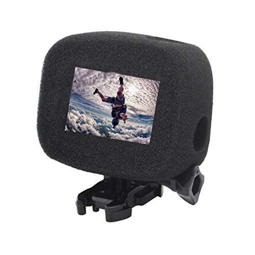 2 Pack Windshield Wind Noise Reduction Foam Sponge Cover Windproof Housing Case Compatible With Gopro Hero 7 5 6 (2018) Black Camera #TOP4