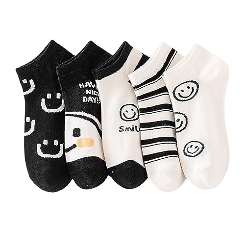 Image of Women's Ankle Socks for Casual & Sports Multicolor Odour Free Fancy Multi design Socks Pack
